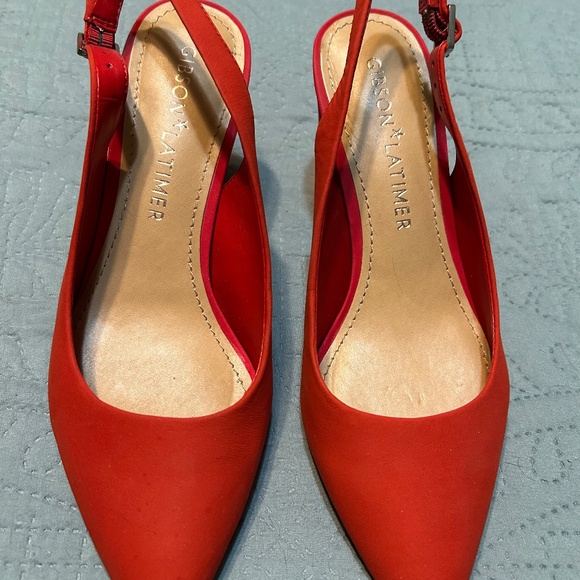 Gibson Latimer Bethani Block Heel Sling Back Size 6 - Picture 1 of 6
